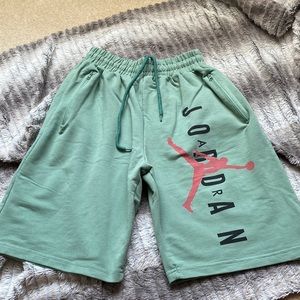 I’m selling leaf green Jordan size large shorts